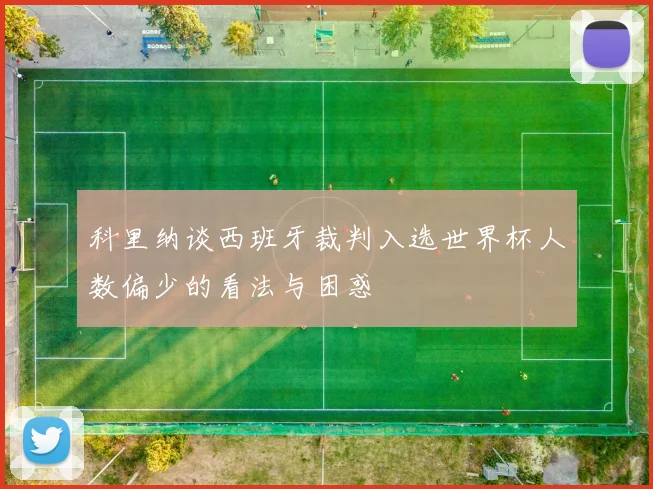科里纳谈西班牙裁判入选世界杯人数偏少的看法与困惑
